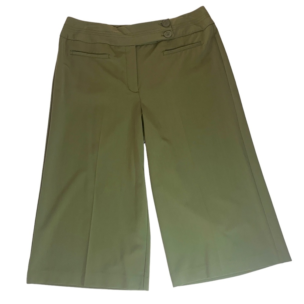 Larry Levine Women's Cropped Stretch Capri Dress Pants Size 12